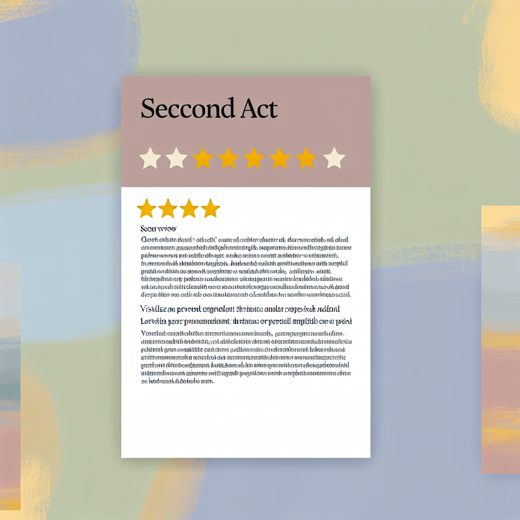 Second Act: A Novel Book Review