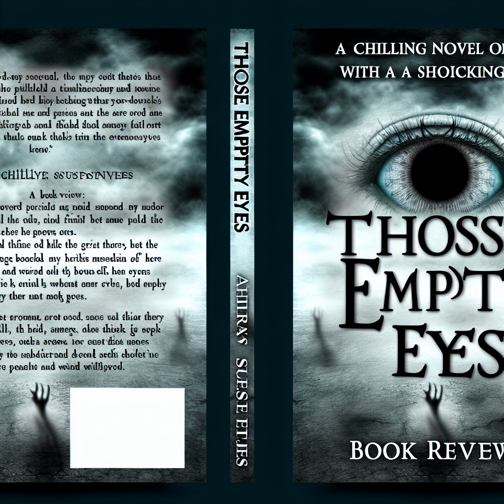 Those Empty Eyes: A Chilling Novel of Suspense with a Shocking Twist Book Review