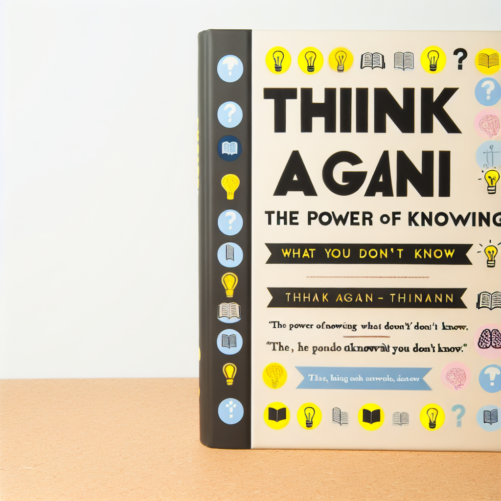 Think Again: The Power of Knowing What You Don't Know Book Review